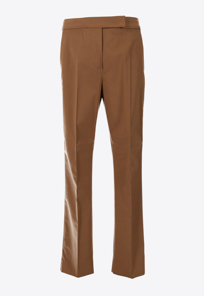 Max Mara Okra Satin Tailored Pants Caramel 2511131072600OKRA_070