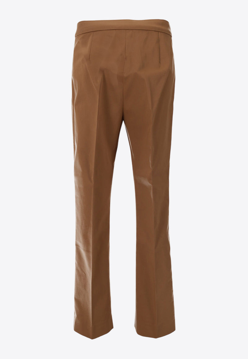 Max Mara Okra Satin Tailored Pants Caramel 2511131072600OKRA_070
