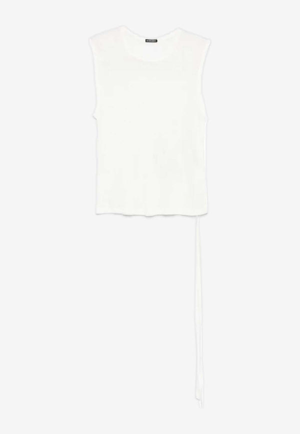 Ann Demeulemeester Biba Sleeveless Top White B0011981FA570_002