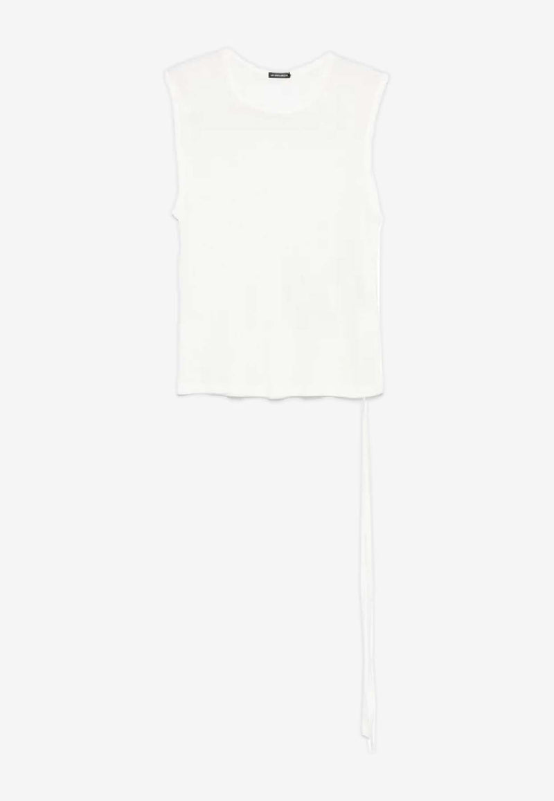 Ann Demeulemeester Biba Sleeveless Top White B0011981FA570_002