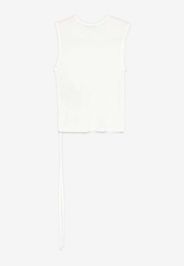Ann Demeulemeester Biba Sleeveless Top White B0011981FA570_002