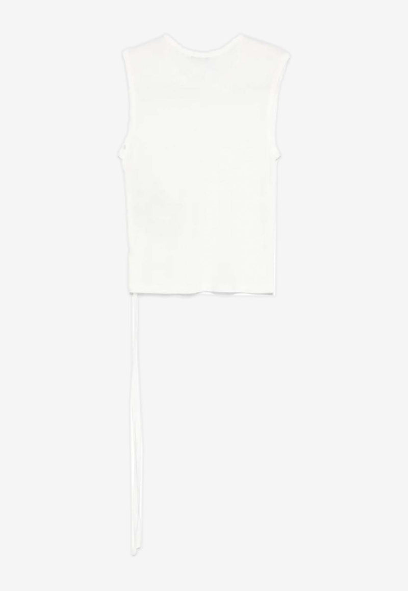 Ann Demeulemeester Biba Sleeveless Top White B0011981FA570_002