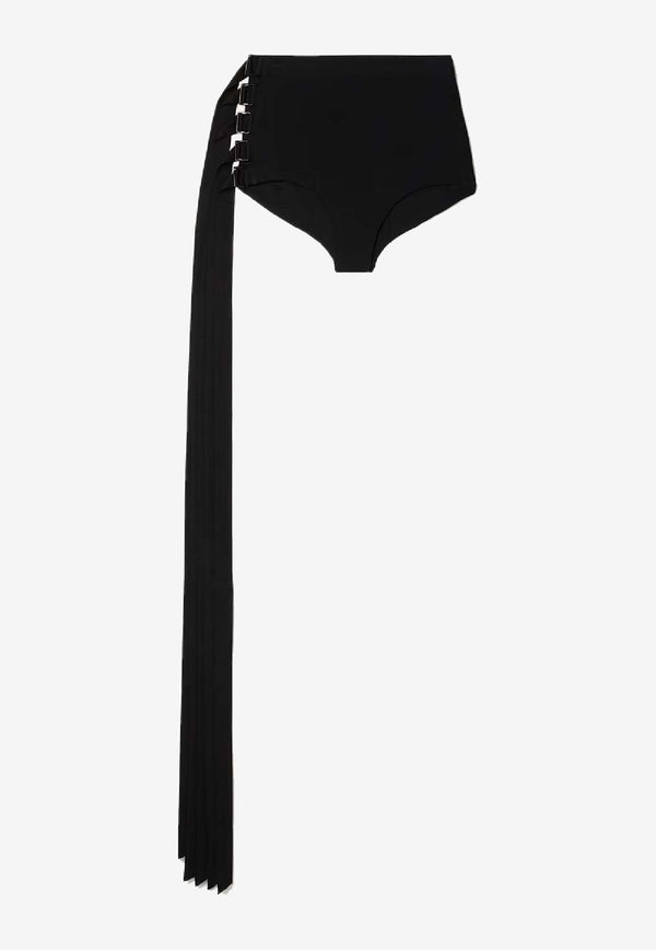 Ann Demeulemeester Xana Crepe Mini Shorts with Straps Black B0011979FA433_099