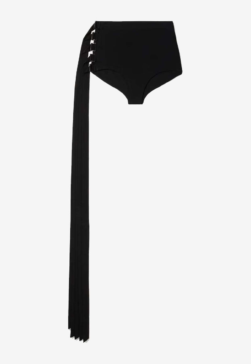 Ann Demeulemeester Xana Crepe Mini Shorts with Straps Black B0011979FA433_099