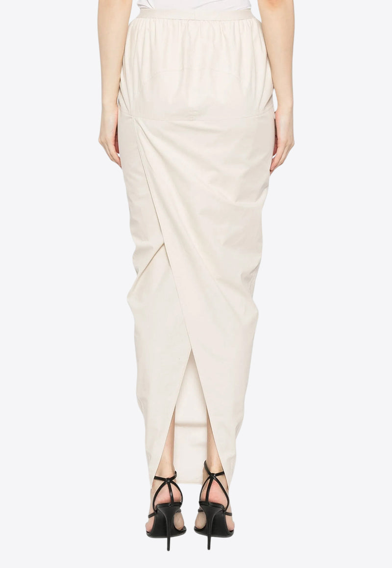 Rick Owens Soft Pillar Maxi Skirt Cream RP01E7331P_41