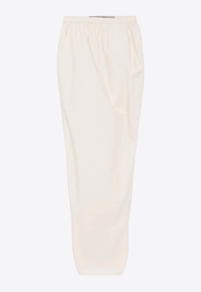 Rick Owens Soft Pillar Maxi Skirt Cream RP01E7331P_41