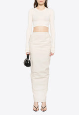 Rick Owens Soft Pillar Maxi Skirt Cream RP01E7331P_41