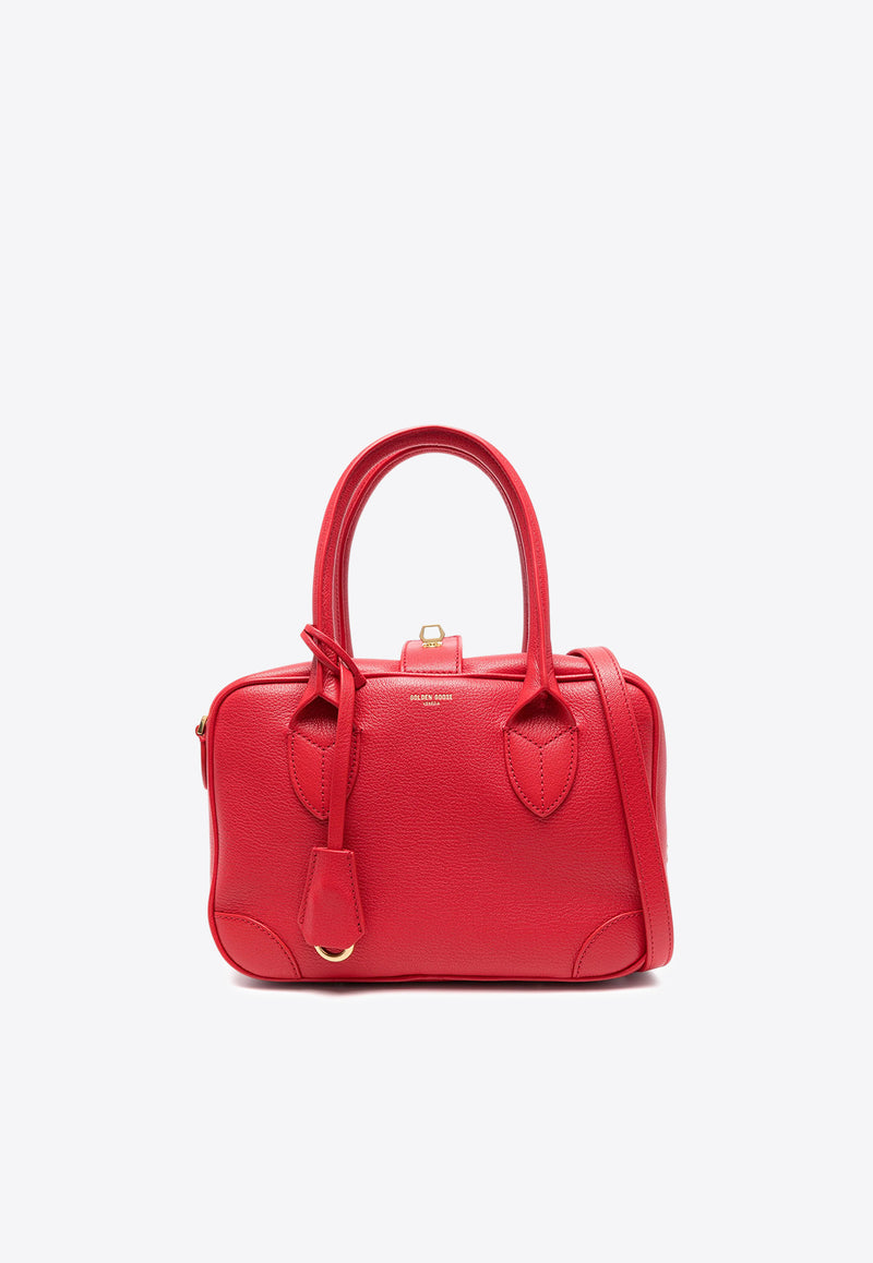 Golden Goose DB Vita Leather Top Handle Bag Red GWA00470A000602_40517
