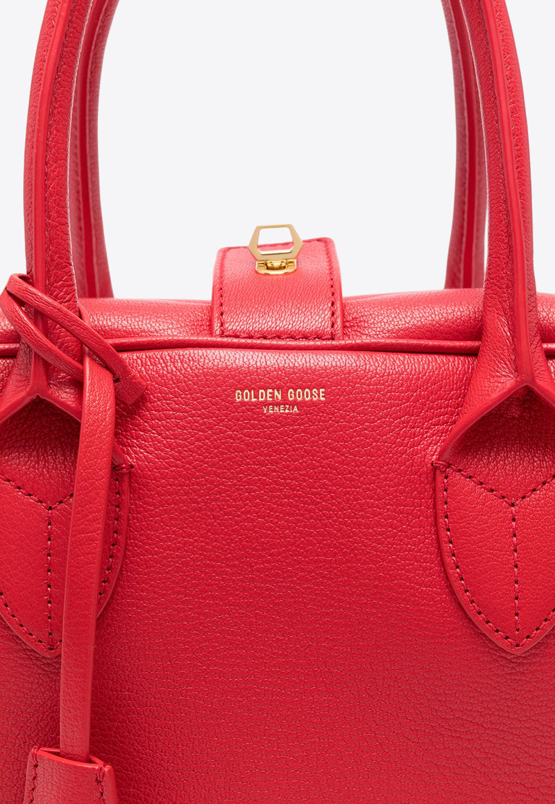 Golden Goose DB Vita Leather Top Handle Bag Red GWA00470A000602_40517