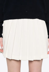 Golden Goose DB Marcie Pleated Mini Skirt Off-white GWP02093P001801_20103