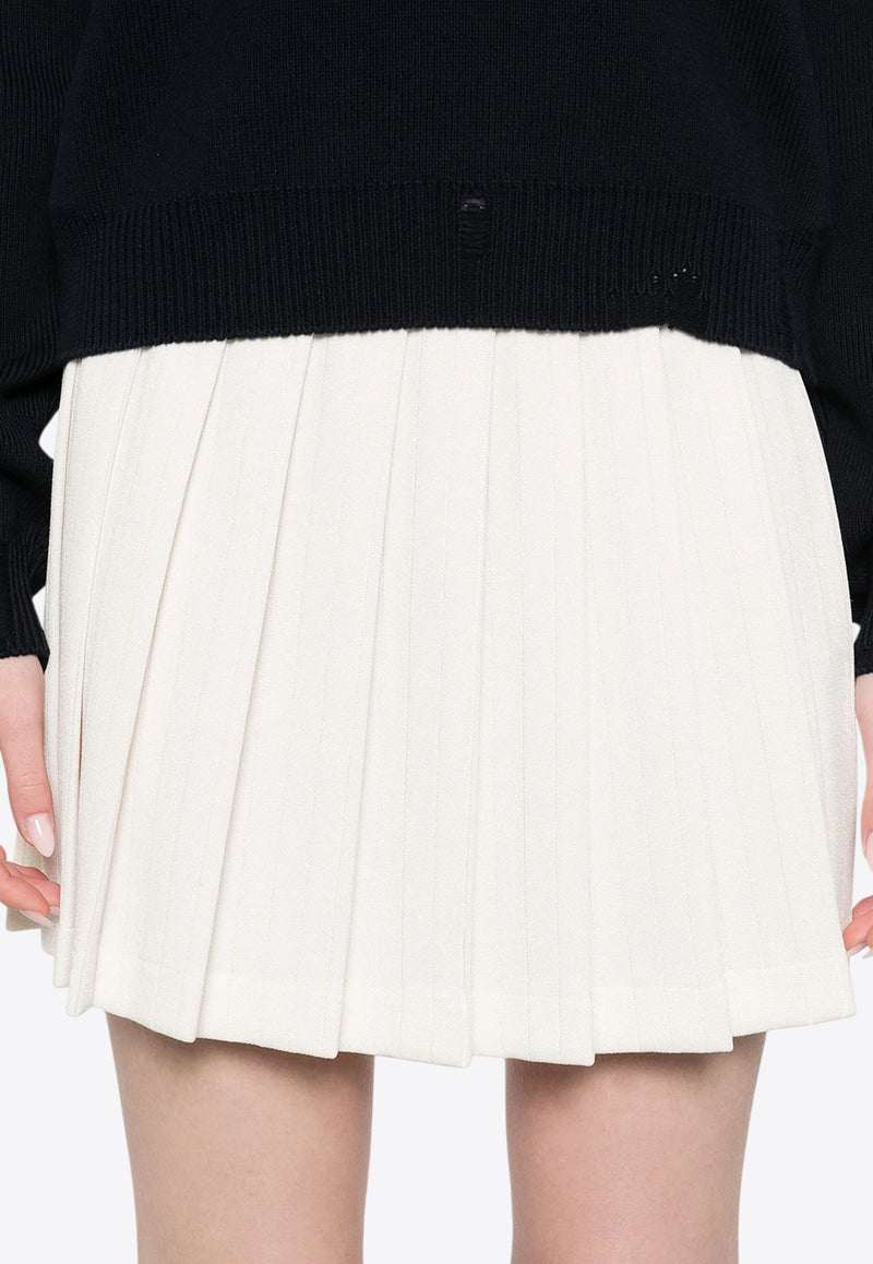 Golden Goose DB Marcie Pleated Mini Skirt Off-white GWP02093P001801_20103