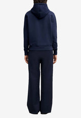 AMI PARIS Ami De Coeur Drawstring Hooded Sweatshirt Blue BFUSW235730_430