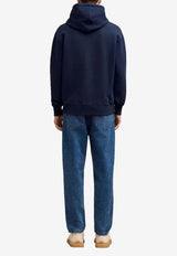 AMI PARIS Ami De Coeur Drawstring Hooded Sweatshirt Blue BFUSW235730_430