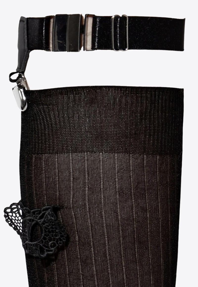 Dsquared2 Heart Appliqué Socks Black DFV023240_001