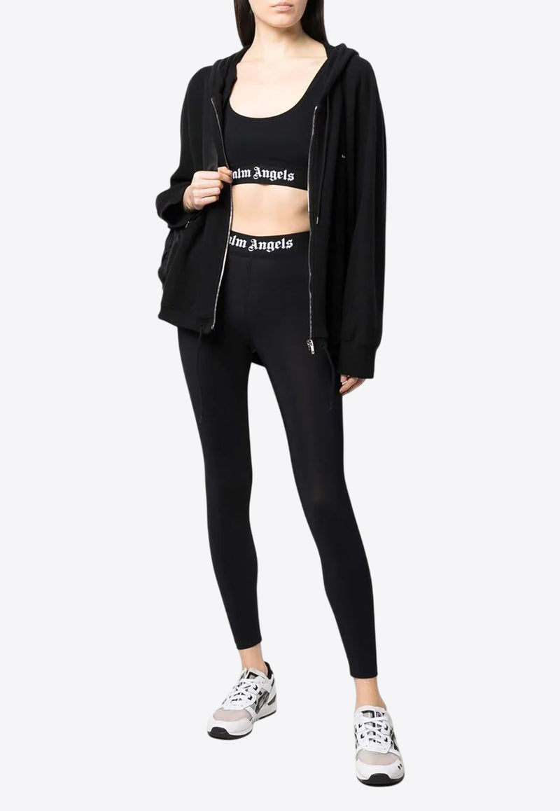 Palm Angels Logo Underband Sports Bra Black PWVO010C99FAB001_1001