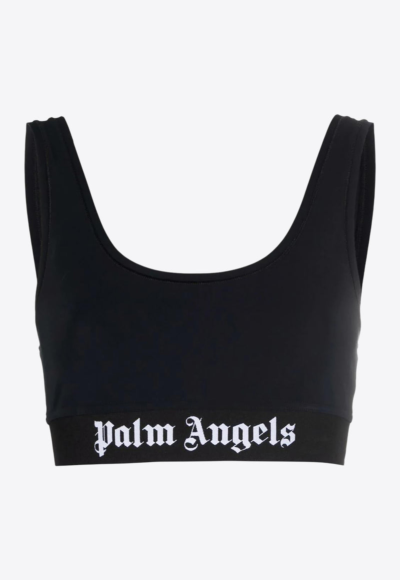 Palm Angels Logo Underband Sports Bra Black PWVO010C99FAB001_1001