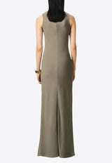 AMI PARIS Sleeveless Maxi Dress Gray FDR366AC0014_0952