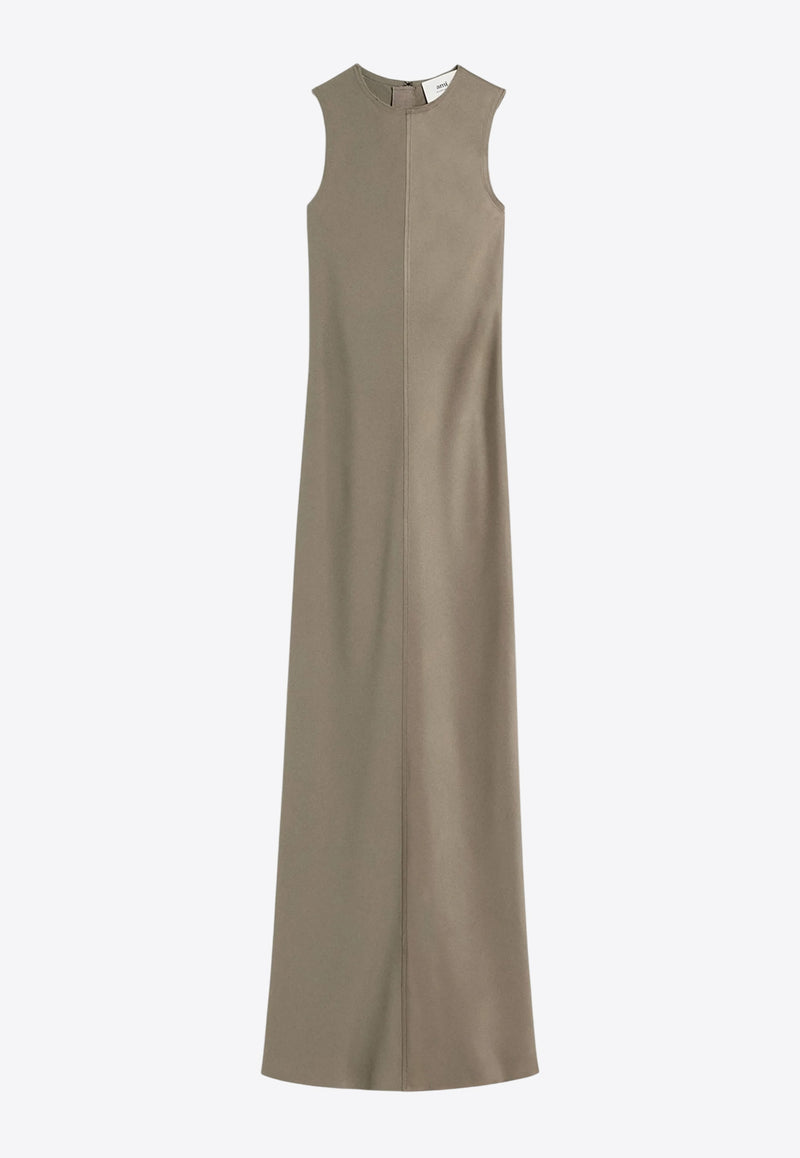 AMI PARIS Sleeveless Maxi Dress Gray FDR366AC0014_0952