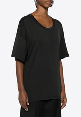 Lemaire Scoop-Neck T-shirt Black TO1146LJ1016_BK998