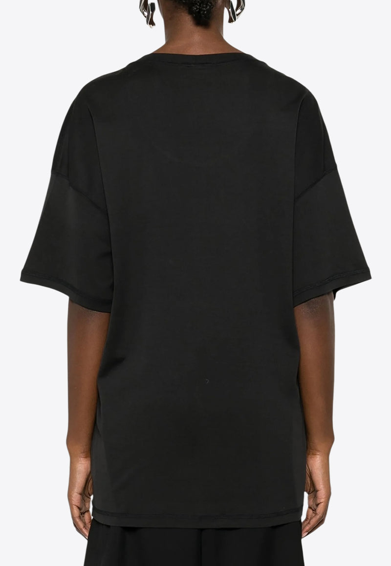 Lemaire Scoop-Neck T-shirt Black TO1146LJ1016_BK998