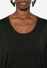 Lemaire Scoop-Neck T-shirt Black TO1146LJ1016_BK998