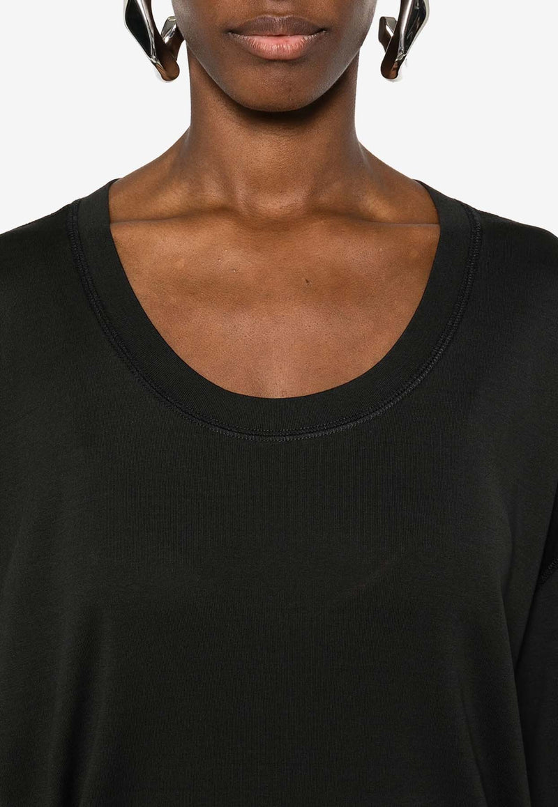Lemaire Scoop-Neck T-shirt Black TO1146LJ1016_BK998
