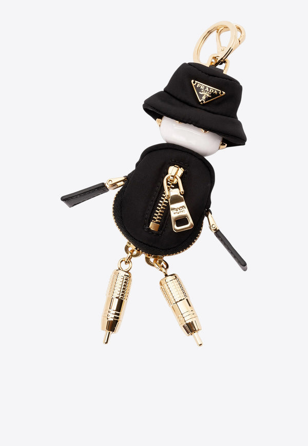 Prada Soft Robot Key-Ring and Bag Charm Black 1TR1062C3K_F0002