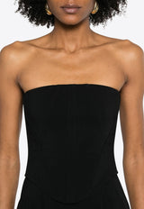 PINKO Gallo Strapless Jumpsuit Black 104884A213_Z99