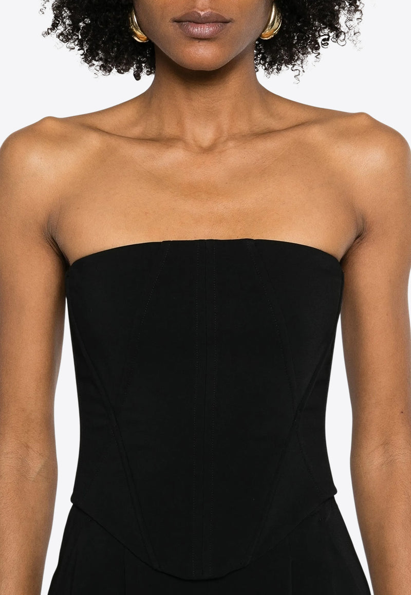 PINKO Gallo Strapless Jumpsuit Black 104884A213_Z99