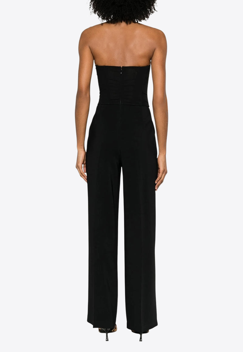 PINKO Gallo Strapless Jumpsuit Black 104884A213_Z99