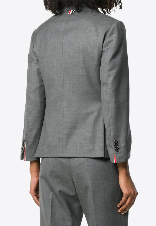 Thom Browne Single-Breasted Wool Blazer Gray FBC637A00626_035