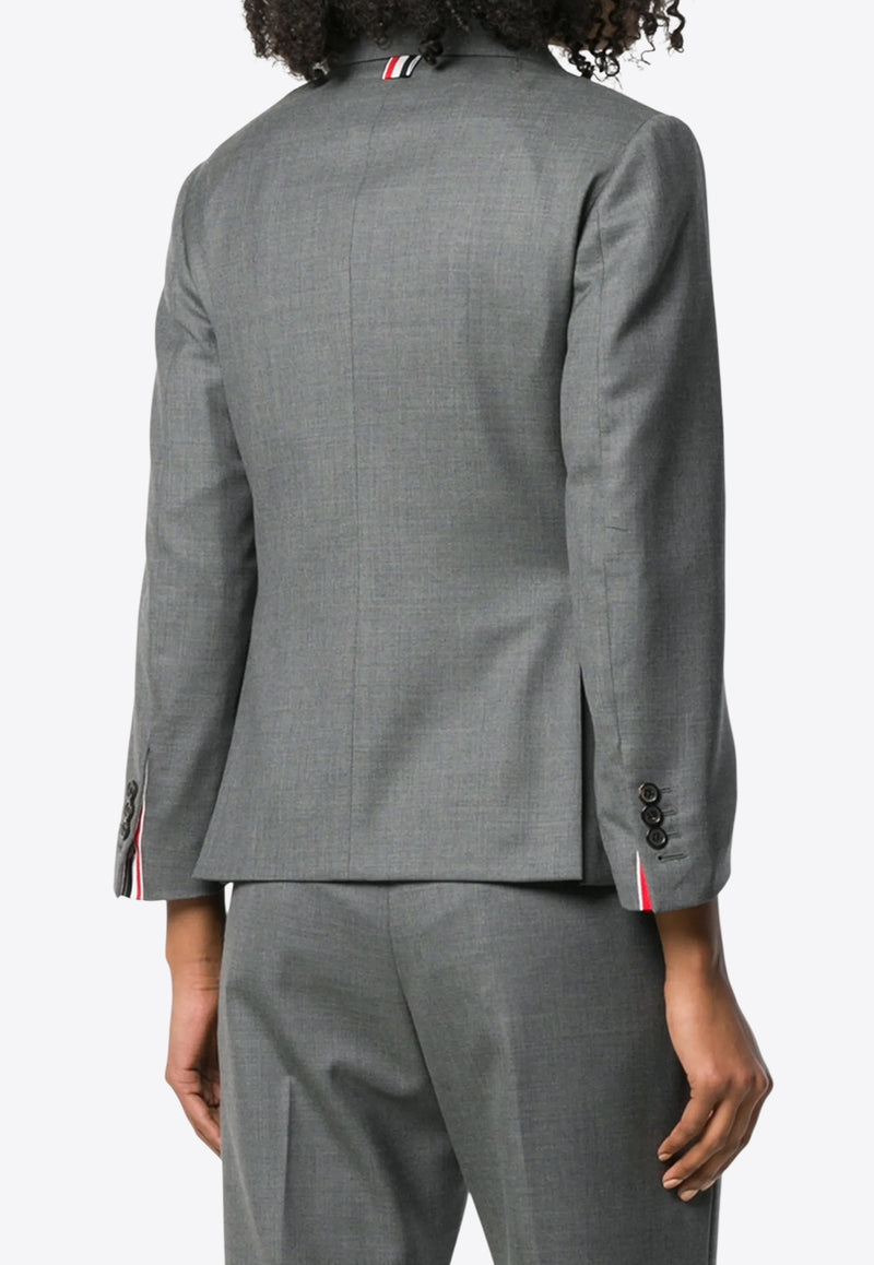 Thom Browne Single-Breasted Wool Blazer Gray FBC637A00626_035