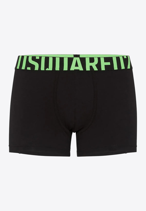 Dsquared2 Logo Tape Two-Tone Boxers Black D9LDG5770_004