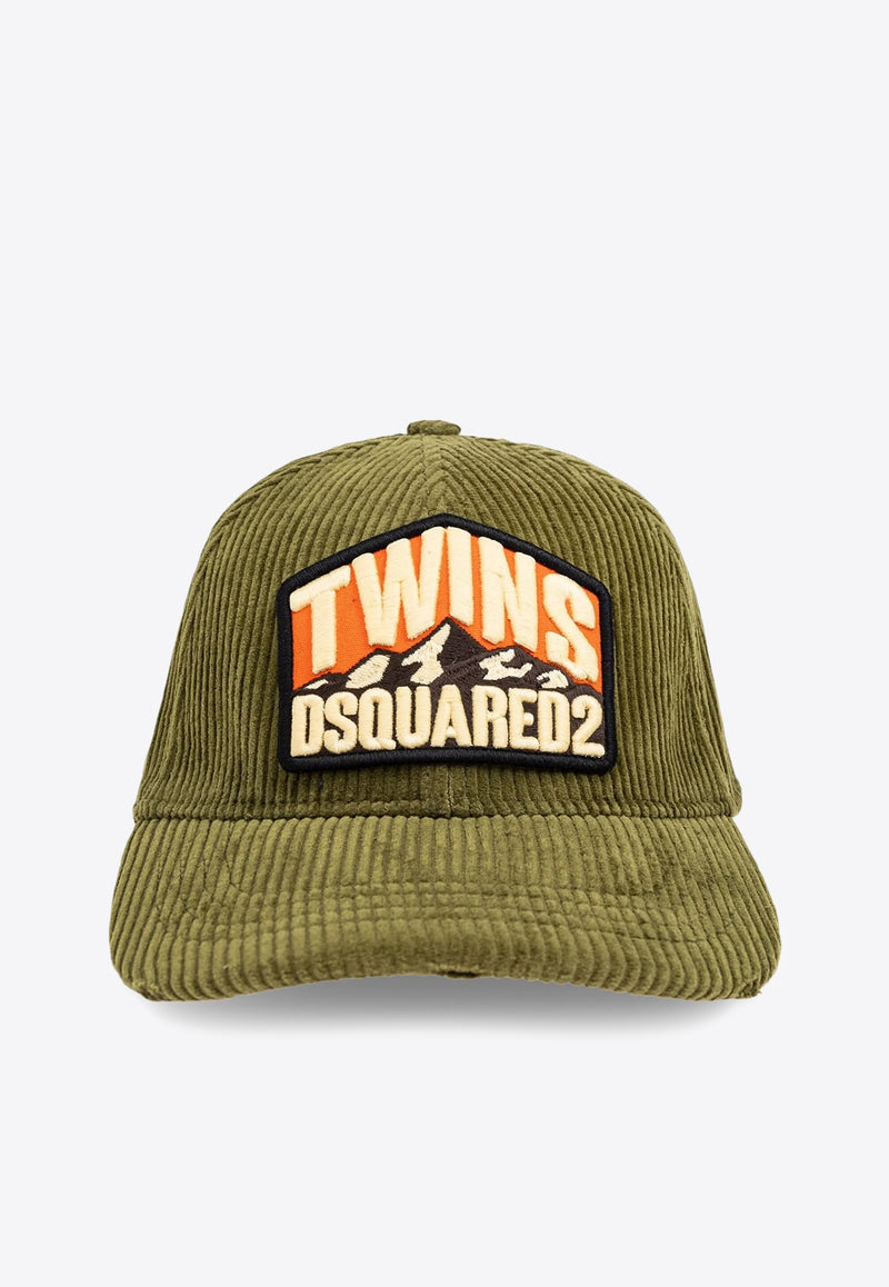 Dsquared2 Patch Corduroy Baseball Cap Green BCM087316204546_8066