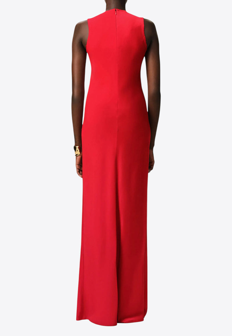 AMI PARIS Sleeveless Maxi Dress  Red FDR366AC0014_632