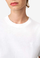 AMI PARIS Ami De Coeur Crewneck T-shirt White BFUTS003724_100