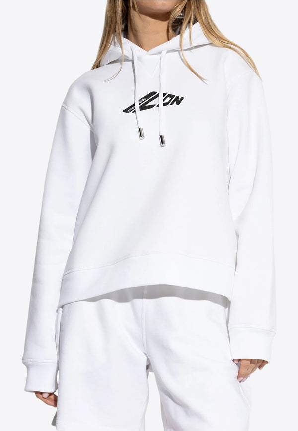 Dsquared2 Icon Print Drawstring Hoodie White S80GU0106D25007_100