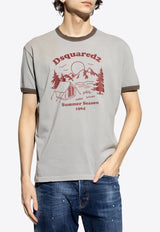 Dsquared2 1964 Camping Printed T-shirt Gray S74GD1390D20035_850