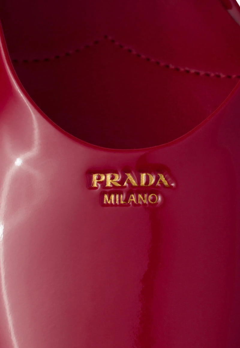Prada Patent Leather Slingback Flats Cherry 1F828NF015069_F0E06