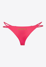 Dsquared2 Bondage Cut-Out Bikini Bottom Pink D6B025130_672