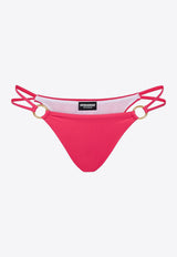 Dsquared2 Bondage Cut-Out Bikini Bottom Pink D6B025130_672