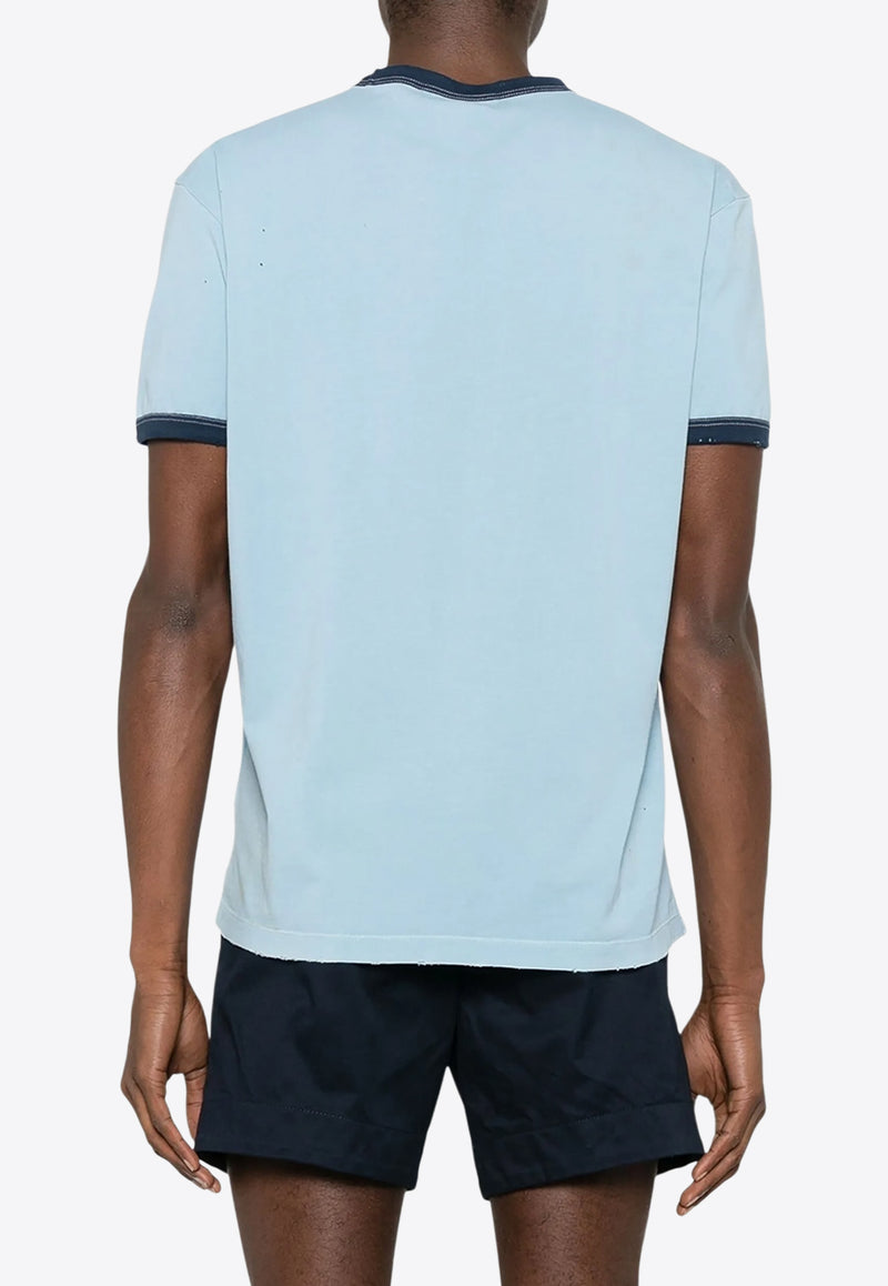 Dsquared2 Getting Hot Print T-shirt Light Blue S74GD1388D20035_472