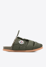 Moncler Mon Pocket Quilted Slippers  Olive K109B4M00040M5080_81A