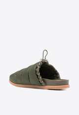 Moncler Mon Pocket Quilted Slippers  Olive K109B4M00040M5080_81A
