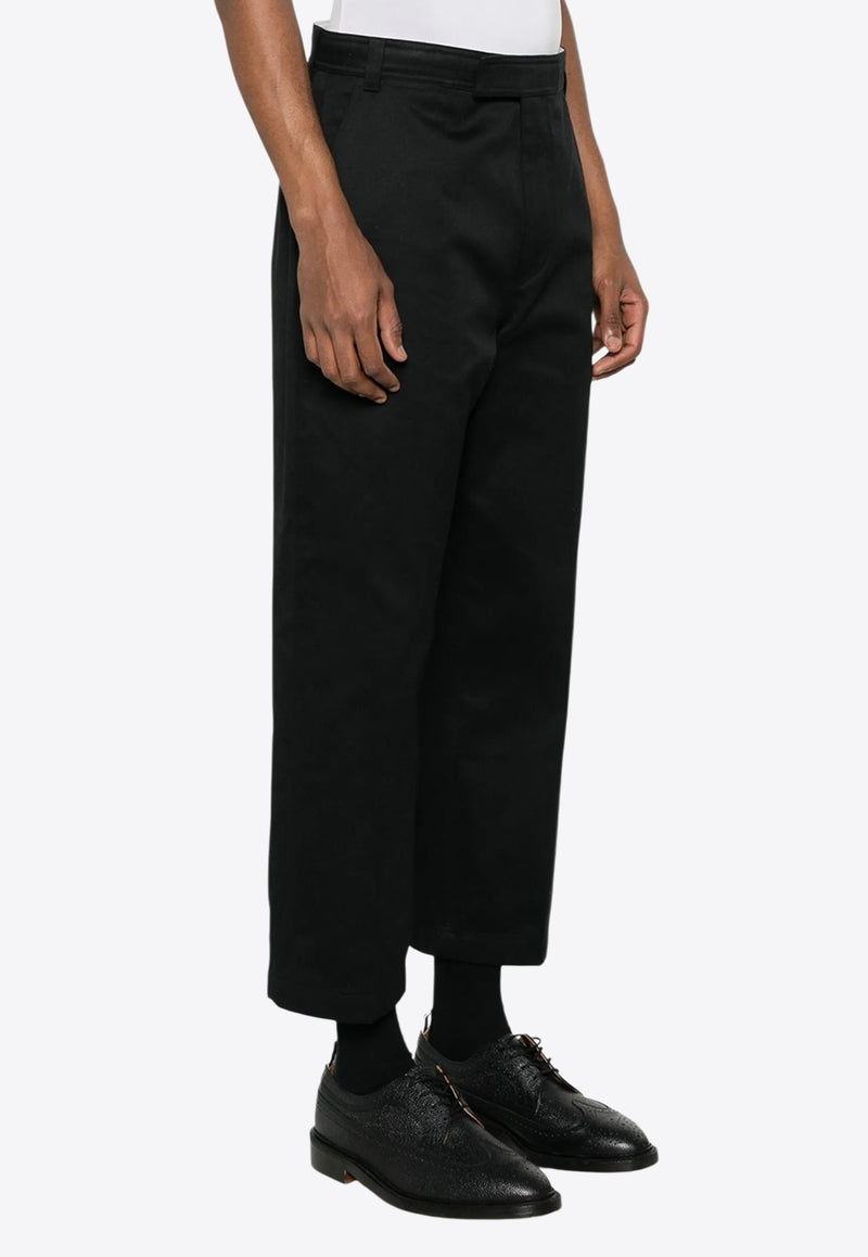 Thom Browne Mid-Rise Chino Pants Black MTU335WF0576_001
