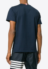 Thom Browne Name Tag Patch T-shirt Navy MJS067A00042_415