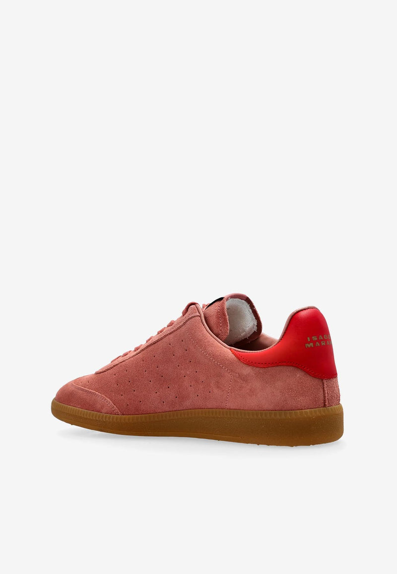 Isabel Marant Bryce Suede Low-Top Sneakers Pink BK0014FAC1E09S_FPRD