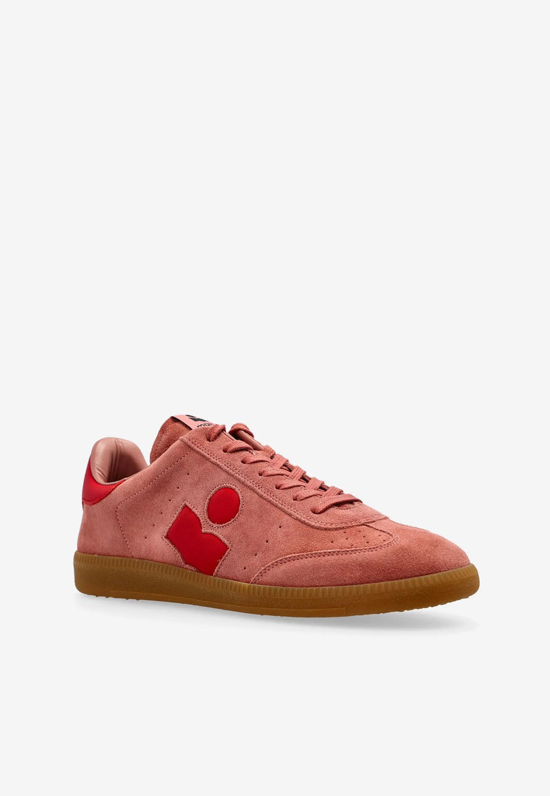 Isabel Marant Bryce Suede Low-Top Sneakers Pink BK0014FAC1E09S_FPRD