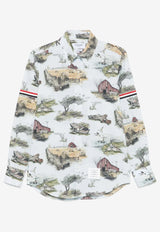 Thom Browne Scenic Toile Shirt with Armband Multicolor MWL301OF0976_996