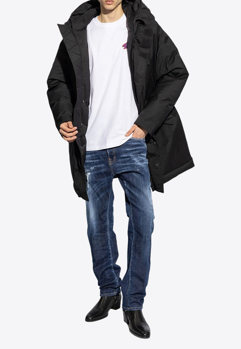 Dsquared2 642 Distressed Straight-Leg Jeans Blue S74LB1557S30664_470